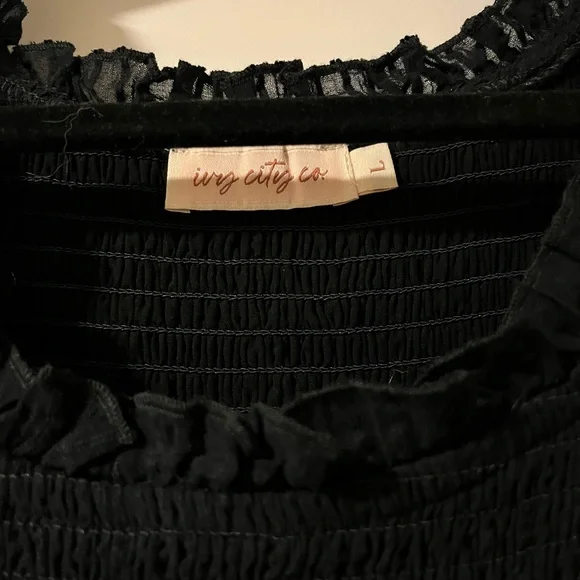 Ivy City Co Ellery Black Midi Dress - Picture 6 of 6